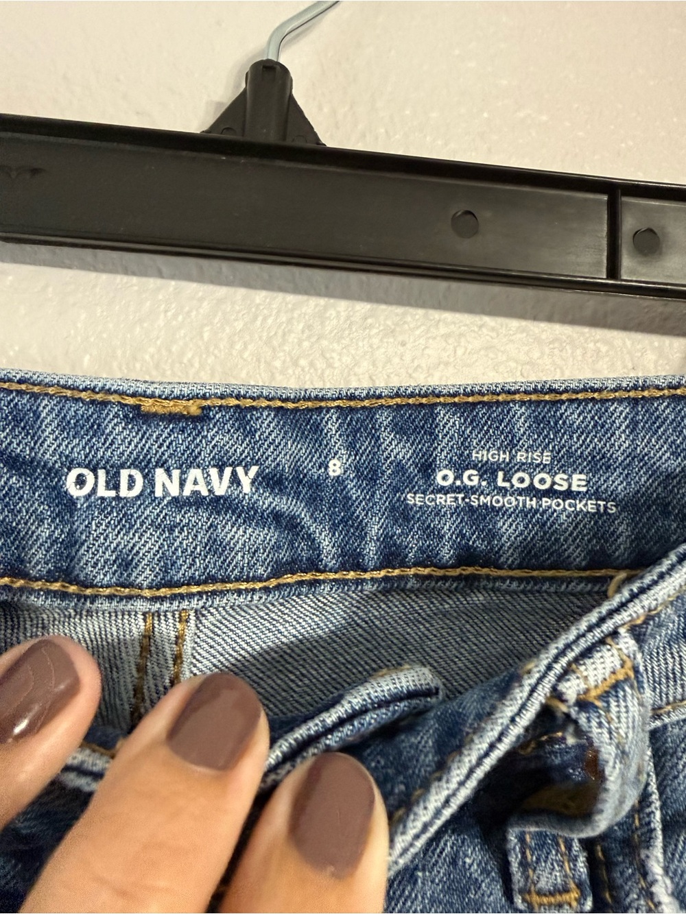 Old Navy High-Rise O.G. Loose Wide Leg Distressed Jeans - Picture 2 of 5